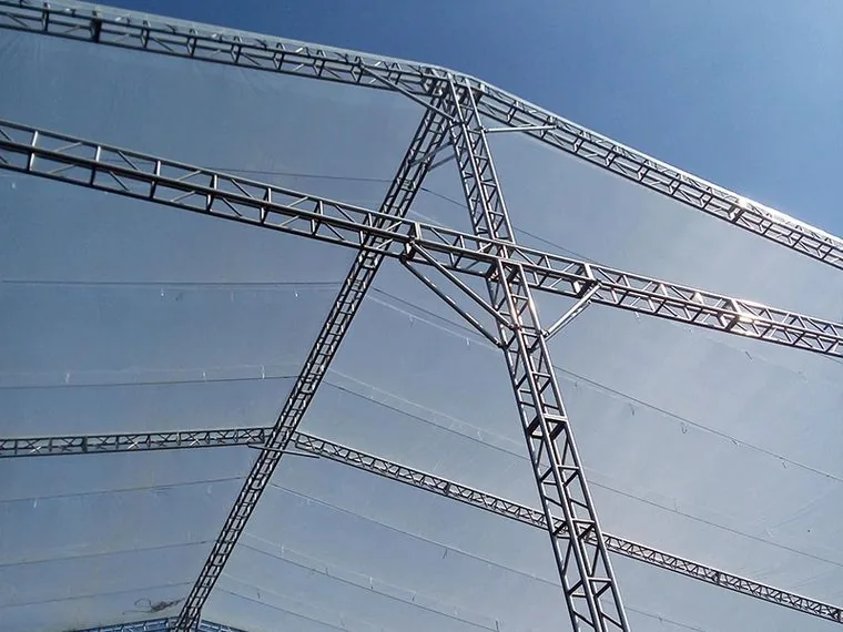 Steel roof truss framing