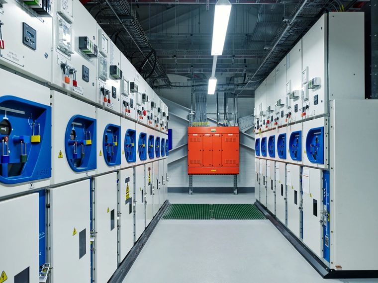 Electrical switchgear panel room