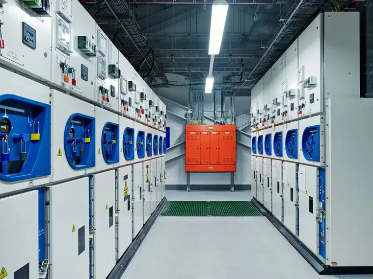 Electrical switchgear panel room